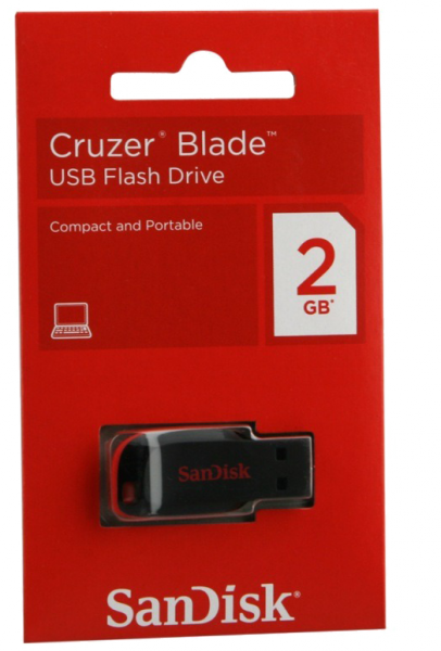 Pen Drive Sandisk Cruzer Blade 2 Gb