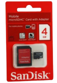 Cartão de Memória Sandisk 4 Gb