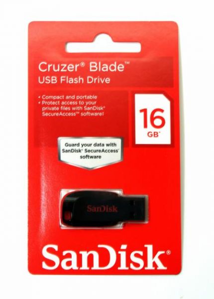 Pen Drive Sandisk Cruzer Blade 16 Gb