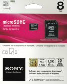 Cartão de Memória Sony 8 Gb